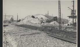 Linia obwodowa. Wiadukt nad ulicą Podskarbińską. 10 sierpnia 1945 r.